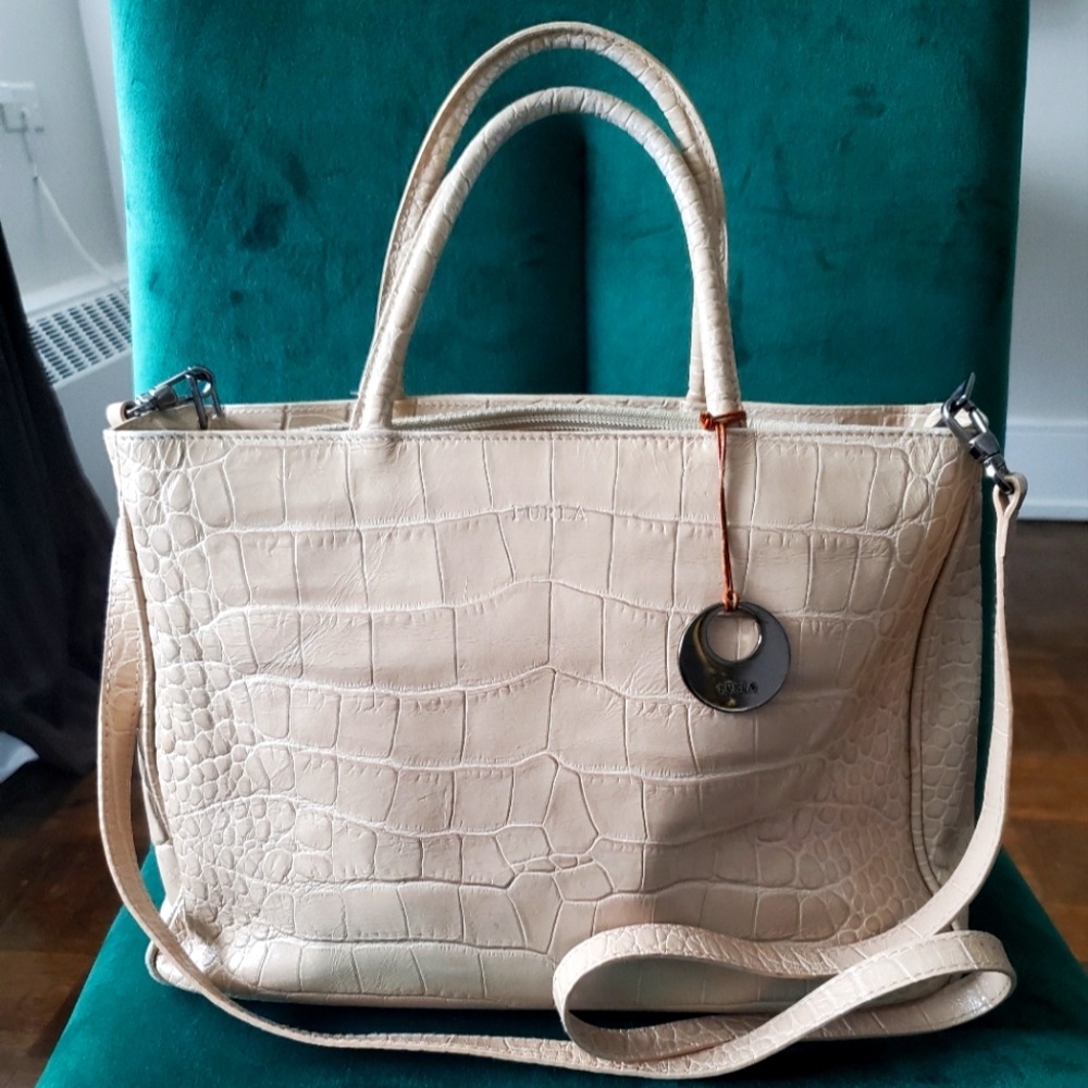 Beige Furla shoulder bag